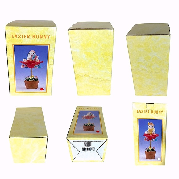 Cracker Barrel Easter Bunny Vintage Figure Incredible Details Chicks Easter Eggs - Picture 3 of 16